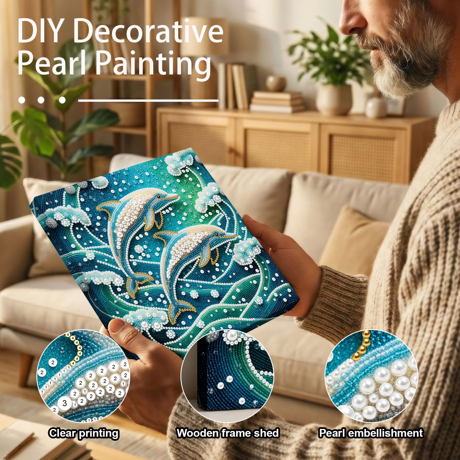 Amazon.co.jp: DoxQcs DIY パール ダイヤモンド アート ペインティング